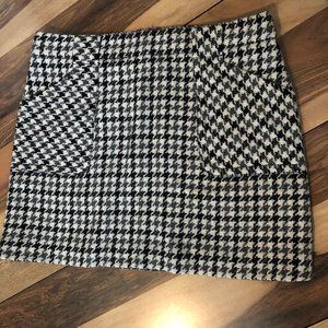 J. Crew Wool Houndstooth Mini Skirt - Size 4